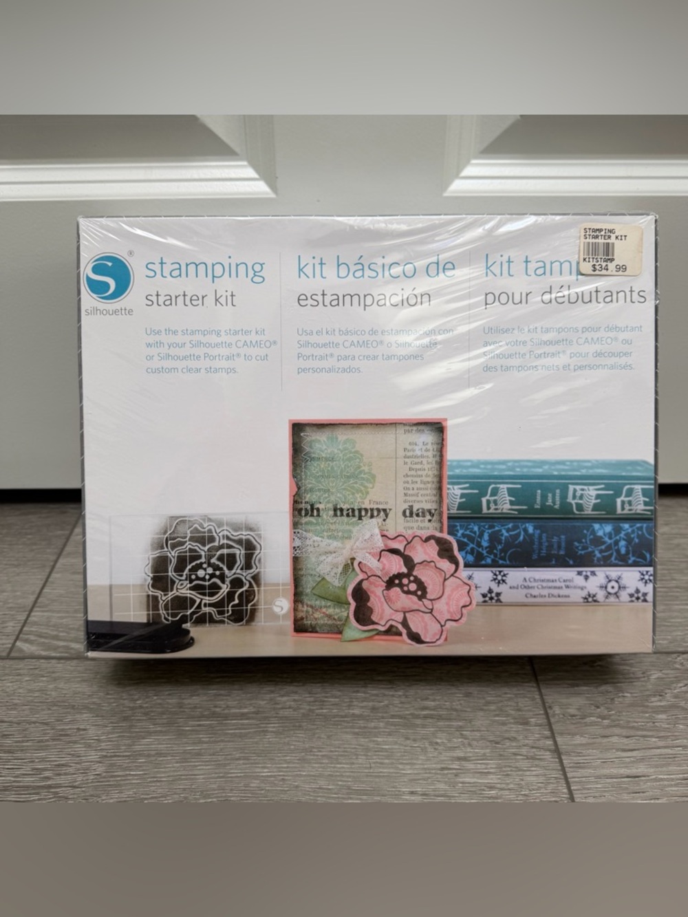 SILHOUETTE STAMPING STARTER KIT CAMEO AND PORTRAIT CUSTOM STAMPS NEW SEALED BOX